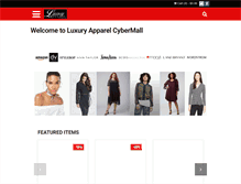 Tablet Screenshot of luxuryapparelcybermall.com